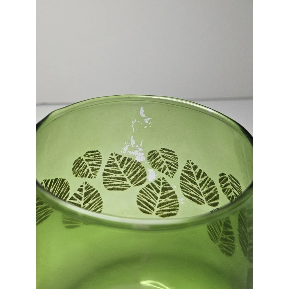Autumn Leaf Votive Candle Holders Set of 3 Yellow Amber Green Vintage Small 4in